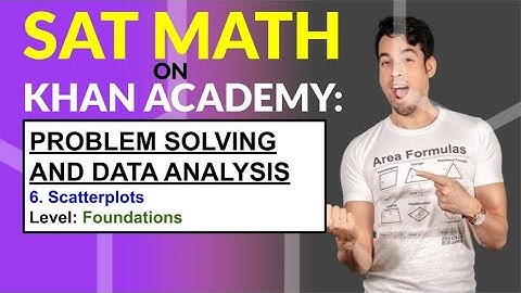 SAT Math on Khan Academy: Scatterplots (Foundations)