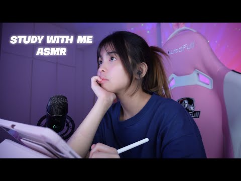 Study With Me! ASMR pencil writing, keyboard typing, mouse clicking