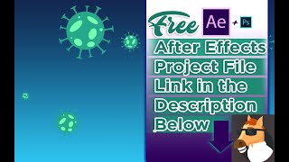 covid 19 animated background  created in after effects(Animation composer)