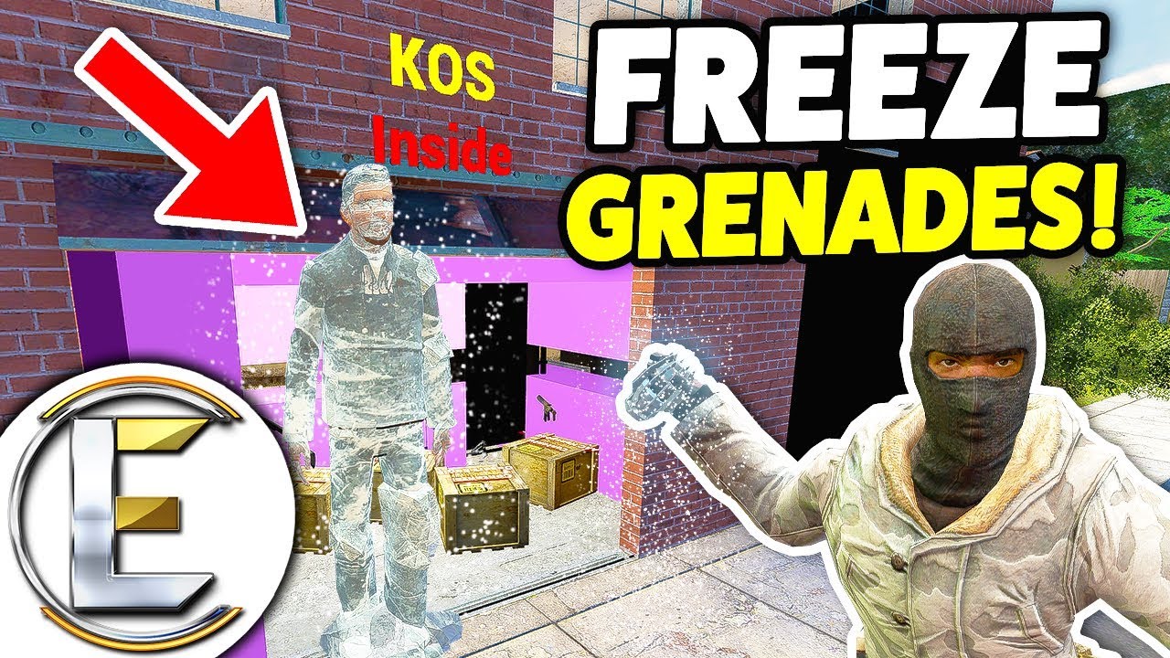 NEW WEAPON FREEZE GRENADES! Gmod DarkRP Life (Build Tips And New Base