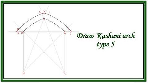 Draw Islamic arches / Kashany arch type 5