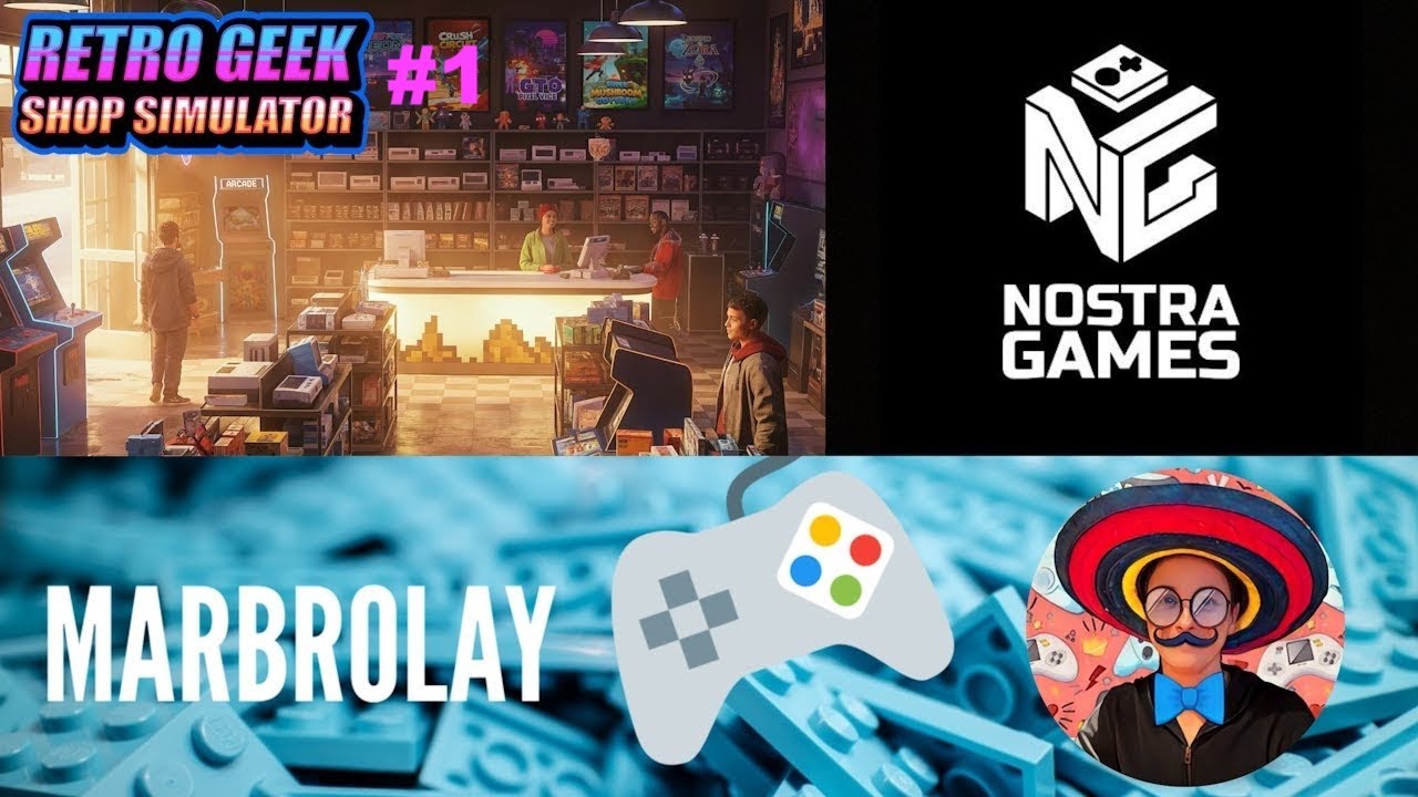 Retro Geek Shop Simulator - Nostra Games PS5 PRO Gameplay #1