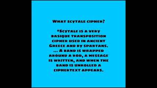 Scytale cipher