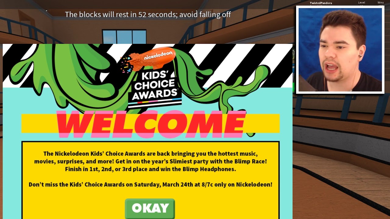 roblox nickelodeon kids choice awards prizes