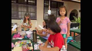 20220910 Huong Viet Community Center Pre MAMF 2 making cotton candy cone handles