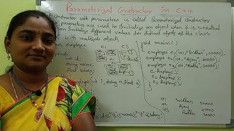 C++ || Parameterized Constructor in C++ || C++ Tutorial in Telugu || Telugu Scit Tutorials