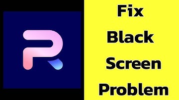 How to Fix Photoroom app Black Screen Error Problem solve on Android