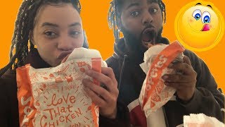 TRYING POPEYES CHICKEN SANDWICH FOR THE FIRST TIME!