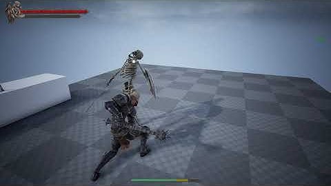 Unreal Engine 4 - Sanctus Edge - Skeleton Enemy Test 1