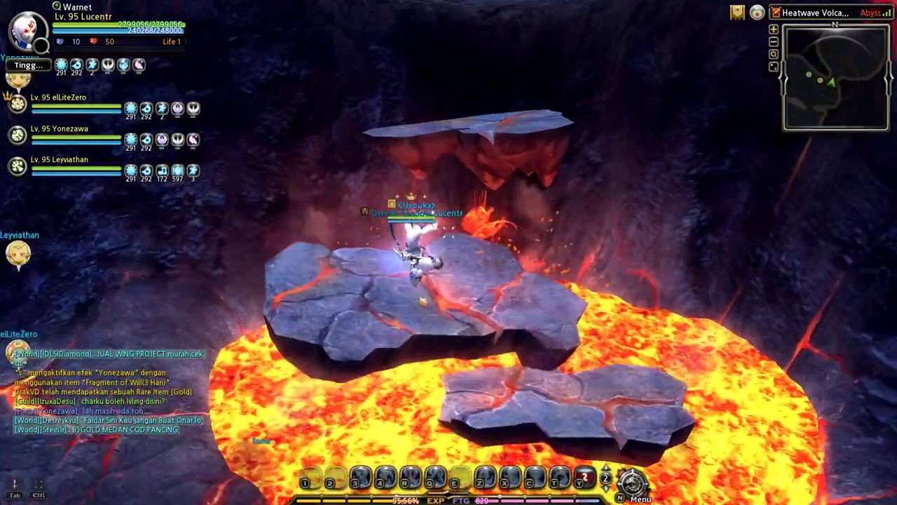 Dragon Nest INA Raven PoV Speed Run HEATWAVE VOLCANO NEST HELL