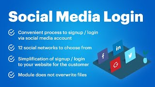 OpenCart Social Media Login (Google / Facebook / LinkedIn / Twitter / Yahoo / etc.) for v. 2.x-3.x OpenCart Social Media Login (Google / Facebook / LinkedIn / Twitter / Yahoo / etc.) for v. 2.x-3.x