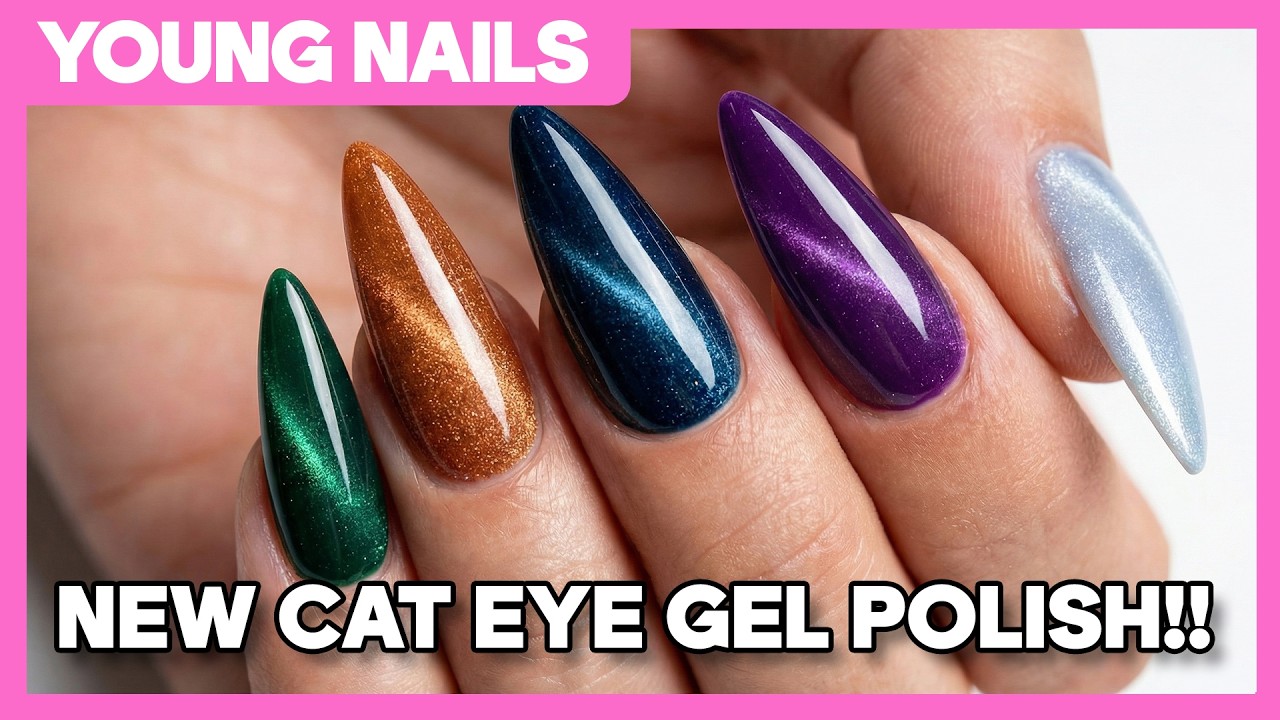 BREAKING NEWS: 6 NEW Young Nails Cat Eye Gel Polishes LAUNCHED