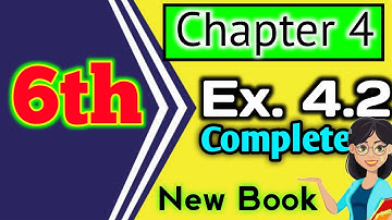 Class 6 Math Exercise 4.2 Complete | Chapter 4 | Learn With Saim Ali