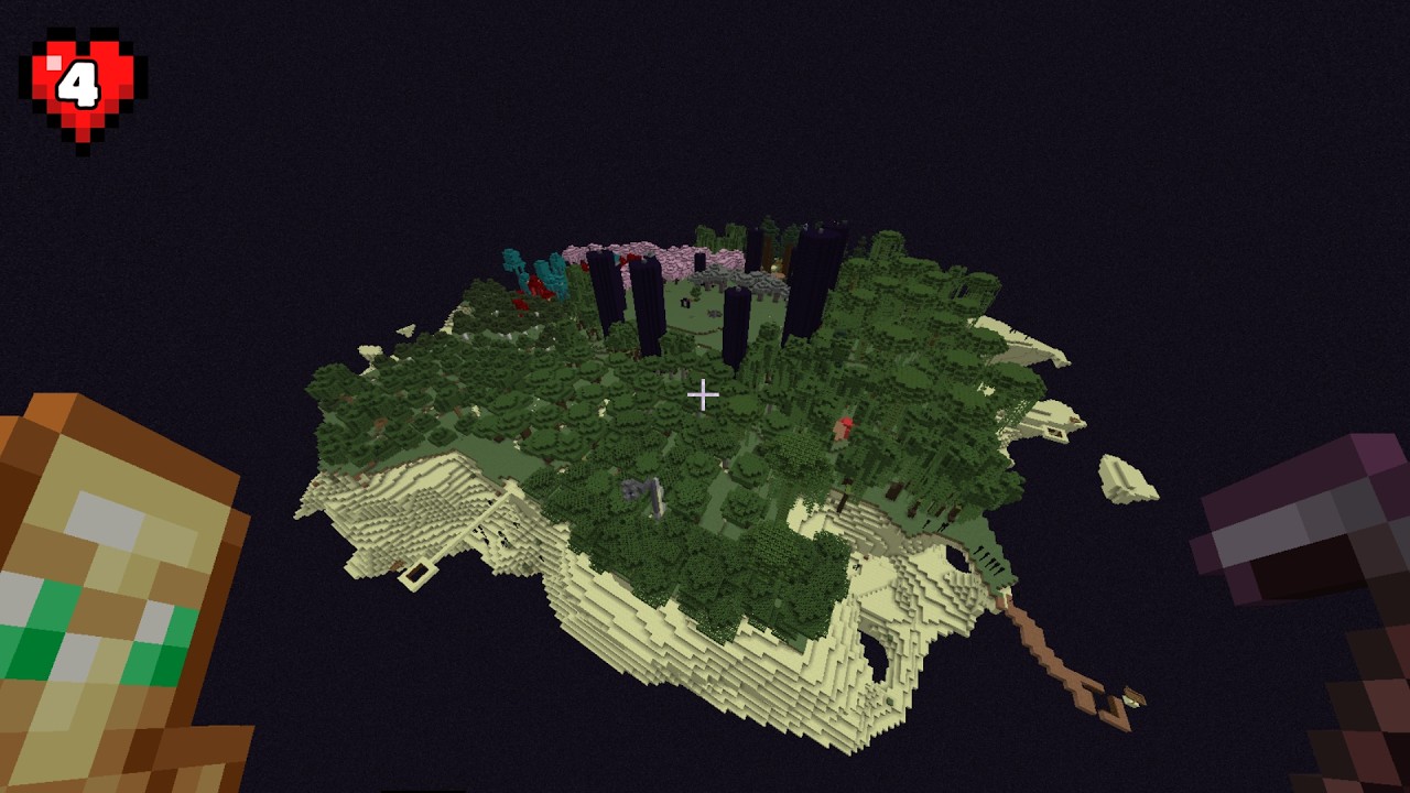 Minecarftta End Adasına Hayat Verdim!