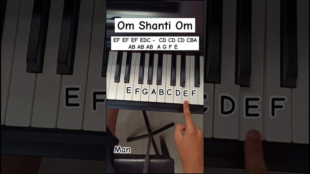 Om Shanti Om || Piano Tutorial