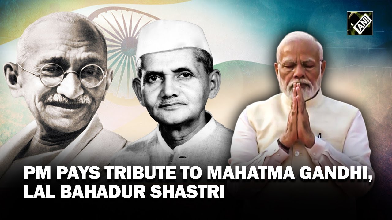 PM Modi pays floral tribute to Mahatma Gandhi, Lal Bahadur Shastri on ...
