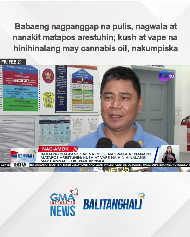 Babaeng nagpanggap na pulis, nagwala at nanakit matapos arestuhin; kush at vape na... | Balitanghali