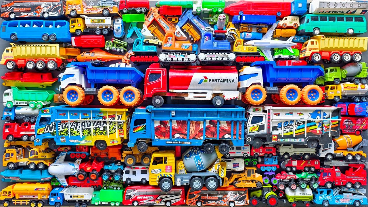 Mobil Mobilan Truk Oleng , Mobil Truk Molen, Mobil Balap, Truk Pasir, Excavator, Mobil Roket, Damkar