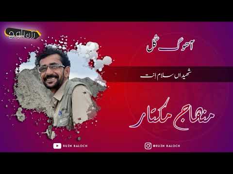 Minhaj Muktar Kul Shaheedan Salam Poet Ahoog Gull Balochi Songs Balochi Inqlabi Song Fims