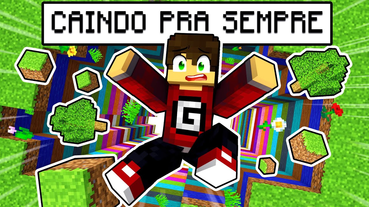 MINECRAFT, mas VOCÊ CAI... para sempre ✭ Guihh ✭