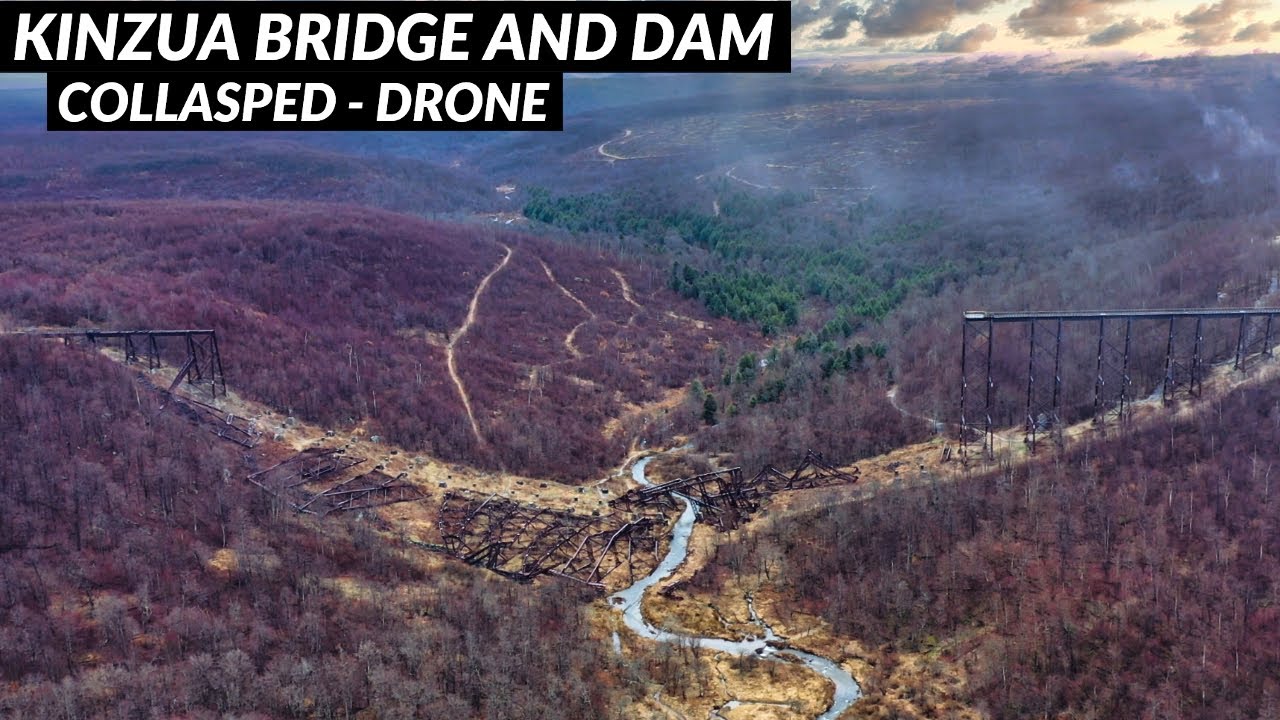 Kinzua Bridge and Dam - Drone