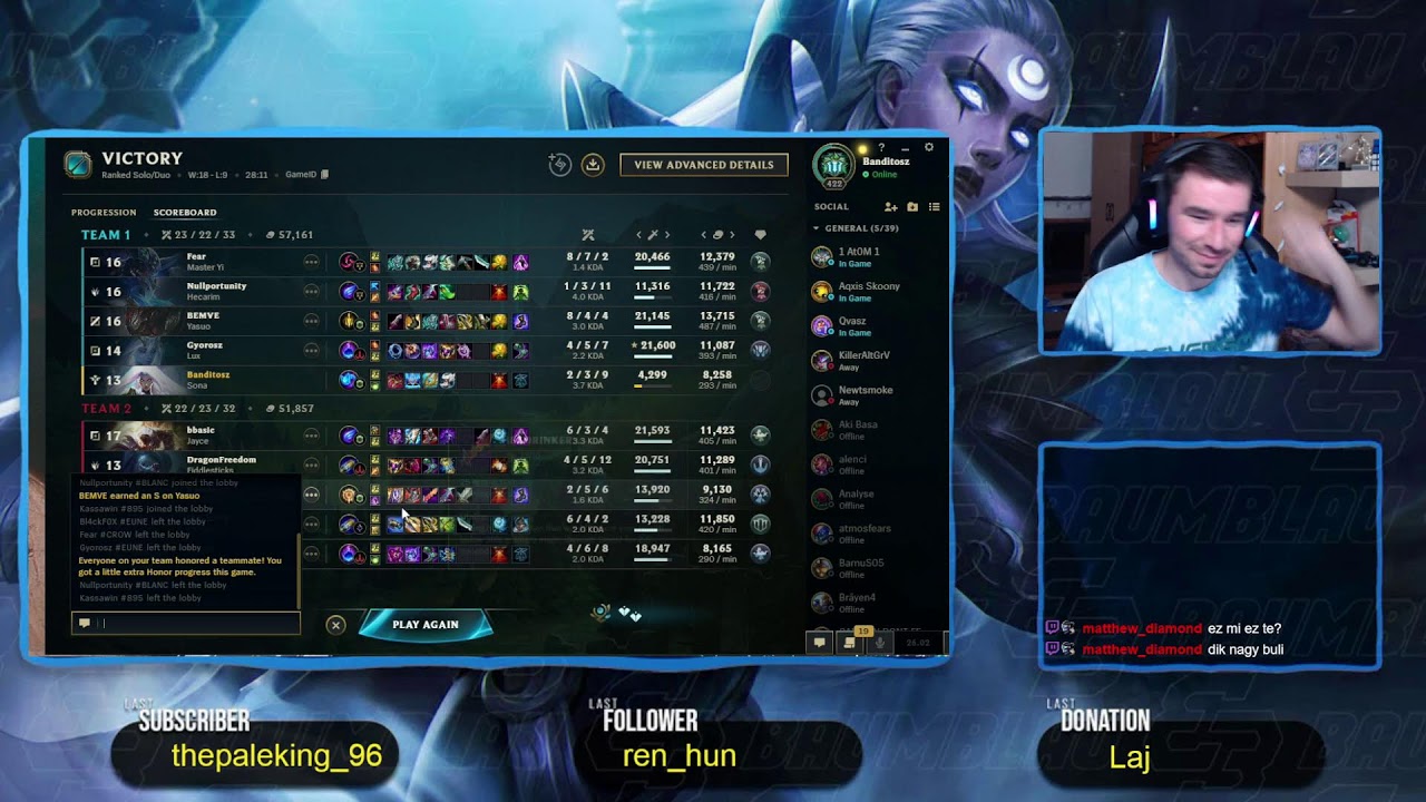 LoL: Ranked soloQ ;) | :D