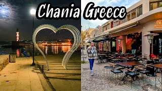 Chania Crete, Greece, Christmas vibes🎄vibrant highlights of Chania in 4k