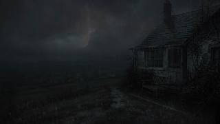 Thunderstorm Beside a Lonely Valley Cottage 🌩️| Heavy Rain for Deep Sleep & Relaxation Sounds