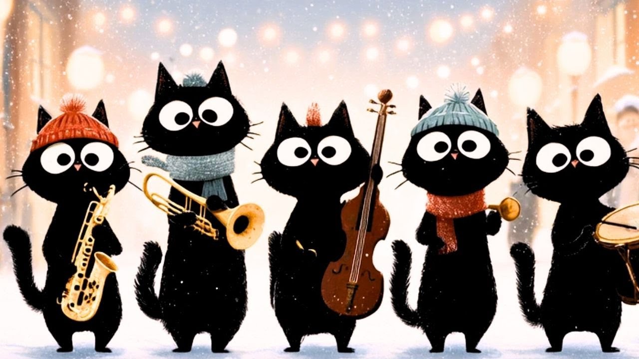 Blackcats Jazz Winter Lights: Five Felines, One Magical Groove