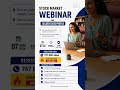 Live Trading Webinar for Beginners | #tradingtips #investing #goldenratio #ytshorts #shortsvideo
