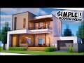 Cara Membuat Rumah Modern Perumahan Simple + Minimalis ! || Minecraft Modern Pt.27