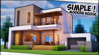 Cara Membuat Rumah Modern Simple 3 Lantai ! || Minecraft Modern Pt.84