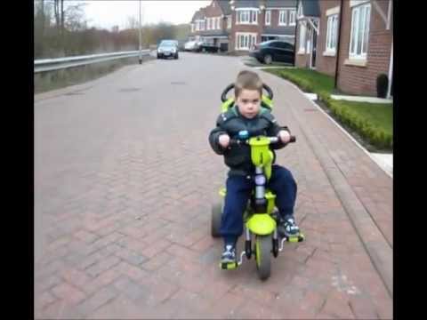Jamie riding his Smart Trike