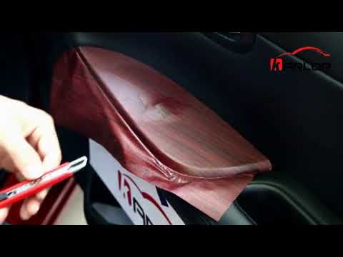 Grey Wood Grain Car Interior