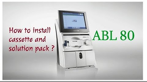 How to install cassette in ABG machine | ABL80 Machine | How to install solution pack in ABG machine