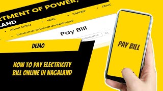 Demo: How to pay electricity bill online in Nagaland on Department of Power Nagaland website? screenshot 1