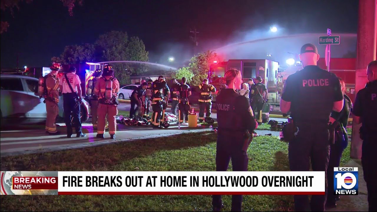 No injuries reported after fire erupts at Hollywood home - YouTube