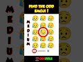 Find the ODD EMOJI Challenge (Part 4) Hindi Paheli | Paheliyan #shorts #queddle #paheliyan