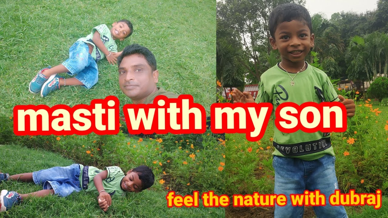 Masti with my son in baridih park//fun time with son//feel the nature with Dubraj