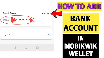 How To Add Bank Account In Mobikwik Wallet Full Tutorial Mobikwik Bank Account Link Kaise Karen