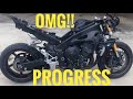 How to rebuild a wrecked Yamaha R1 Part 4