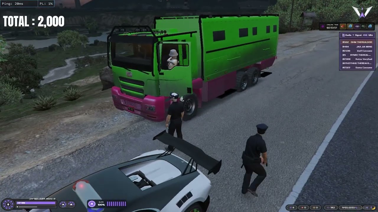 เมื่ออาเจ๊กขโมยรถ ตร !!!  | WIP TOWN | FIVEM | HAOTIAN