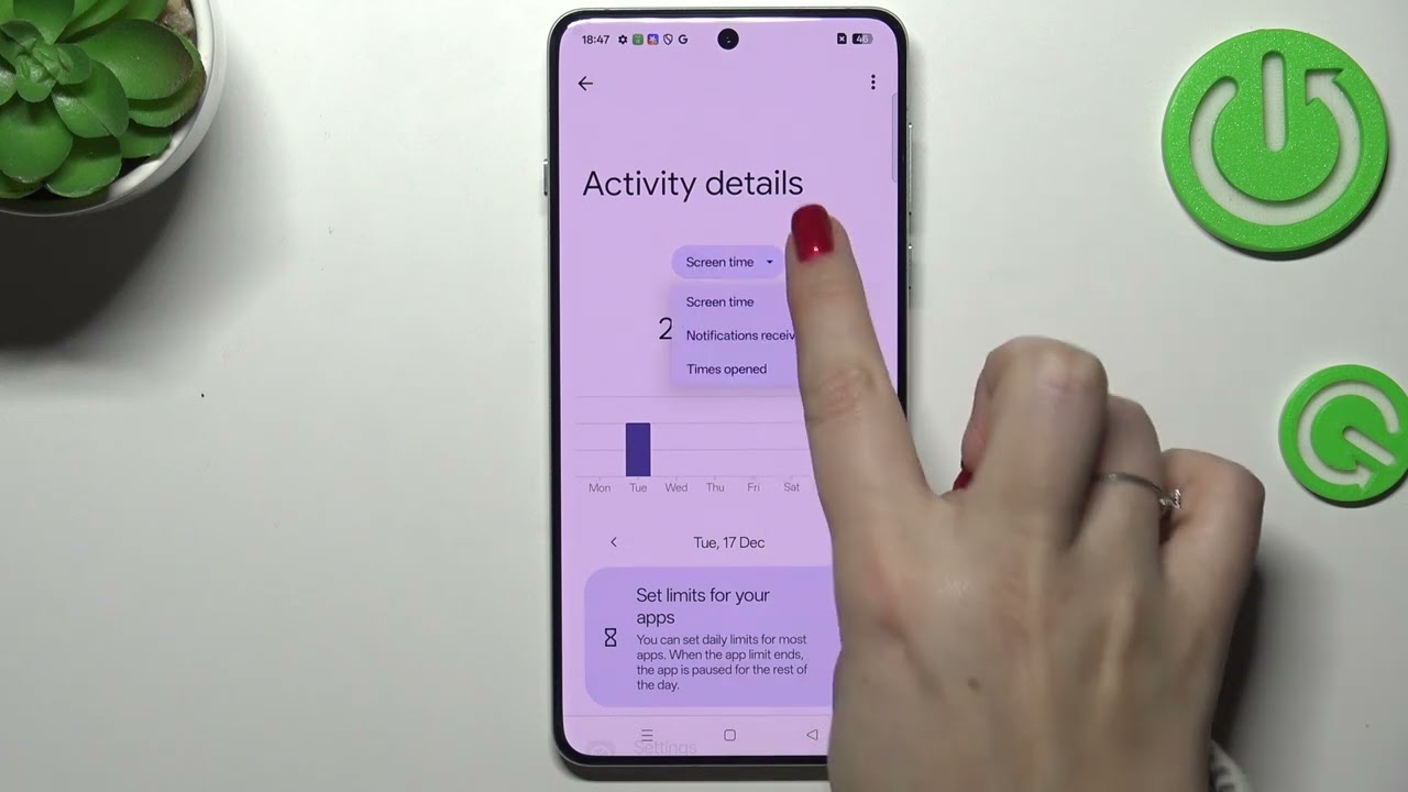 Как проверить панель общего времени экрана на телефоне OPPO F27
