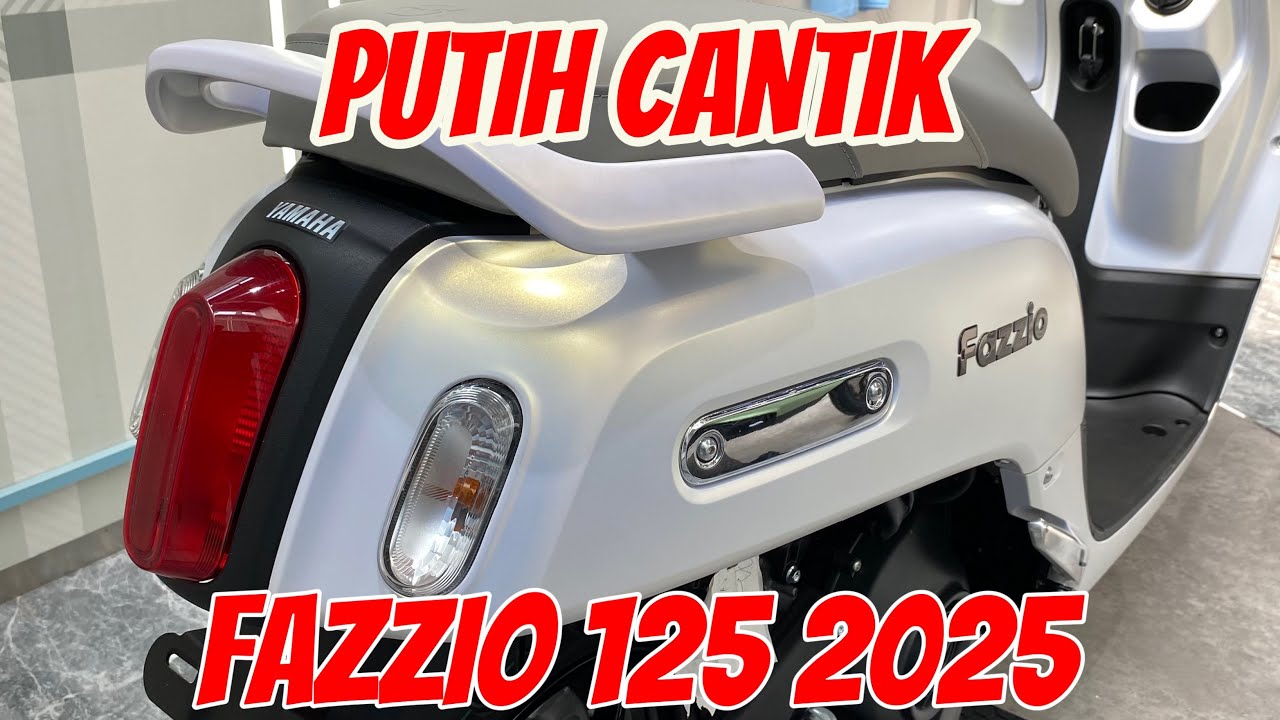 TANTANG HONDA SCOOPY 🔥YAMAHA FAZZIO 125 2025 WARNA PUTIH