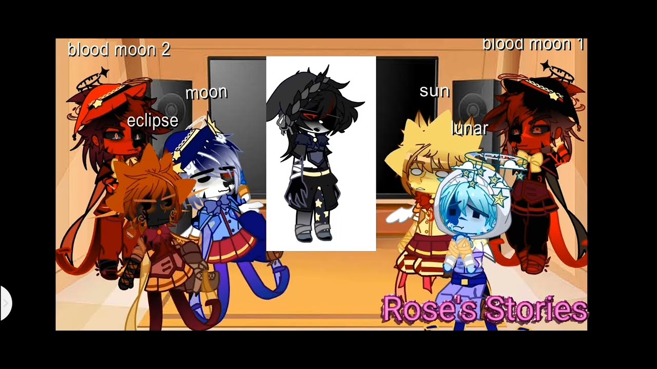 sun and moon show react to their meme (part 3) /gacha life (my au)