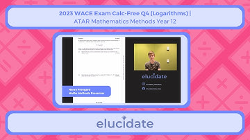 2023 WACE Exam Worked Solutions Q4 (Logarithms) | Year 12 ATAR Maths Methods