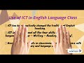 The role of ict in enhancing english language teaching and learning