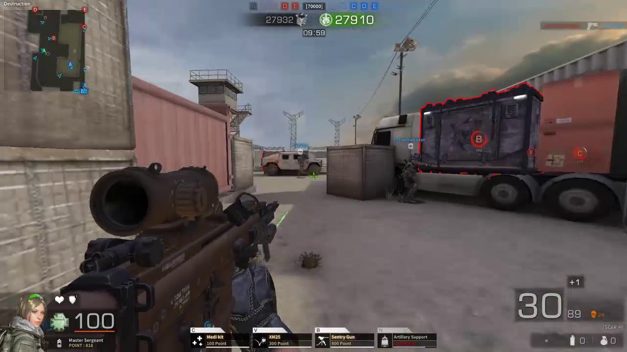 SCAR-H Destruction [Black Squad] - YouTube Vencedores Vencem