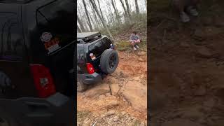 Send it baby #nissantruck #titans #swap #4wding #crawling #offroad #tiktok #truckin #4wdadventures