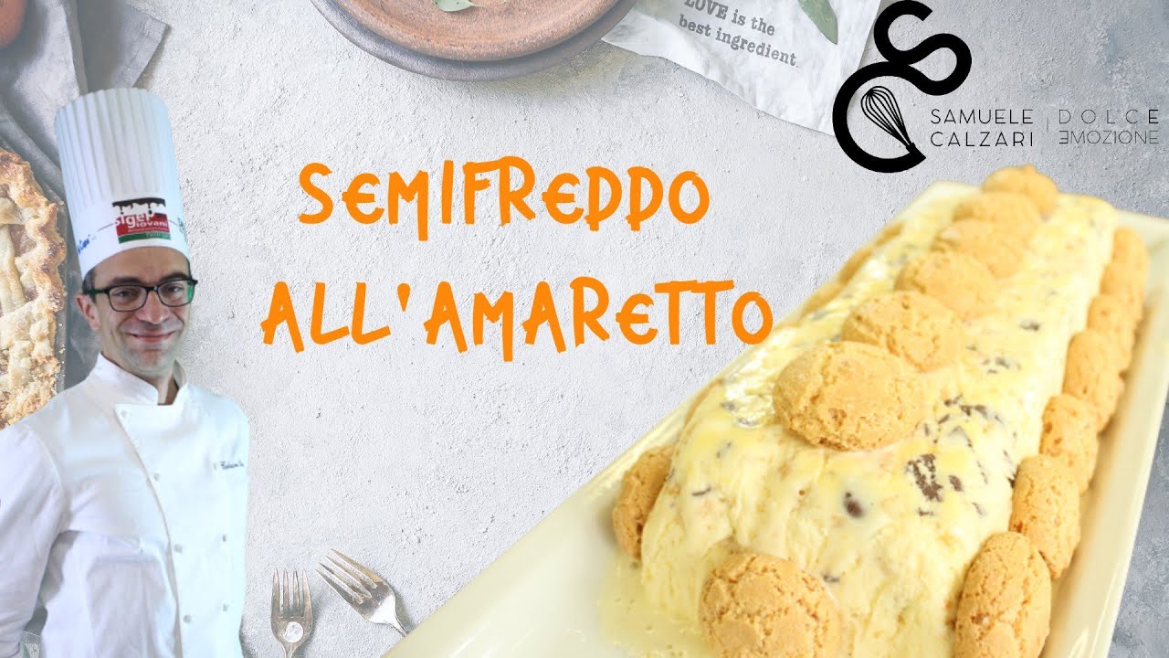 Semifreddo all'amaretto - Ricetta estiva, facile e buonissima- 🍰 #semifreddo #samuelecalzari